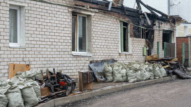 Professional Fire Damage Removal technician working in Saint James City, FL